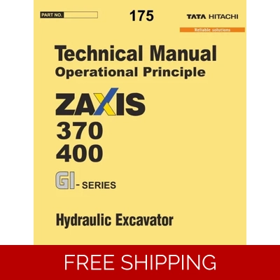 HITACHI ZX370, ZX400 GI SERIES TECHNICAL MANUALS